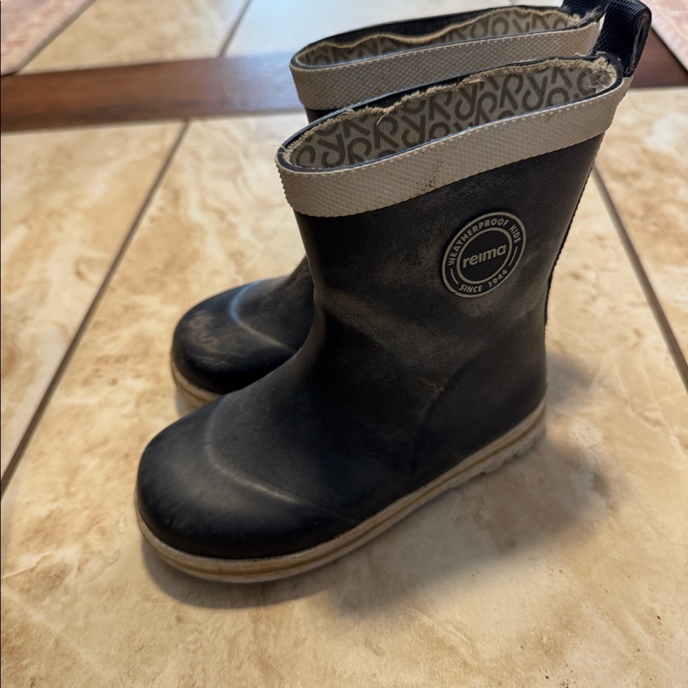 Reima rain boots toddler little kid navy 8.5-9 eu 25